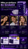 Smilekit Tiras Violetas: Blanqueamiento Dental en 30 Minutos