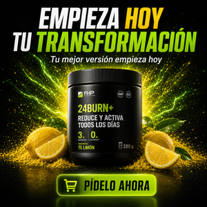 24burn+ Fórmula Fitness Sabor Limón para Energía, Enfoque y Apoyo Metabólico